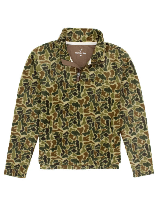 Properly Tied Boys Sportsman Microfleece Pullover in Vintage Camo