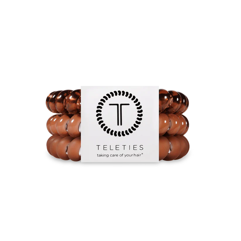 Teleties Mocha Mousse Large Hair Ties