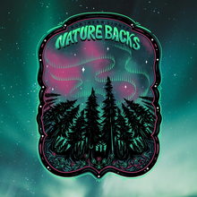 Load image into Gallery viewer, Nature Backs Northern Lights SS Tee Chalky Mint