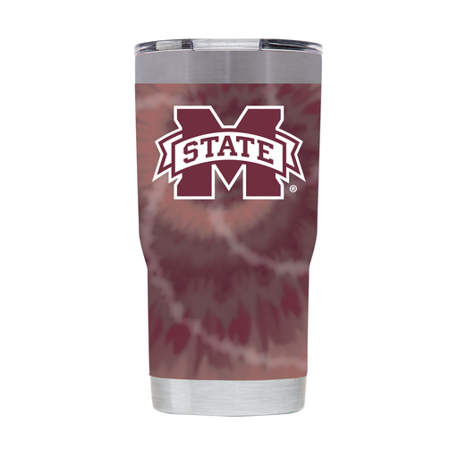 Mississippi State 20oz Tumbler Maroon Tie Dye