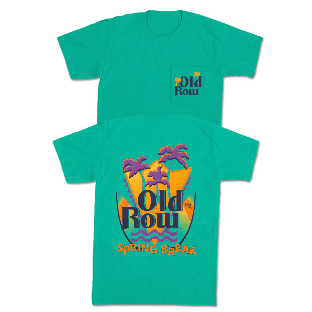 Old Row Spring Break Surf Club Pocket Tee