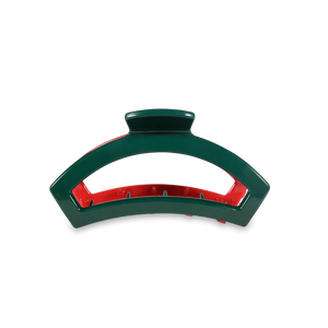 Teleties Open Tiny Hair Clip Red and Green