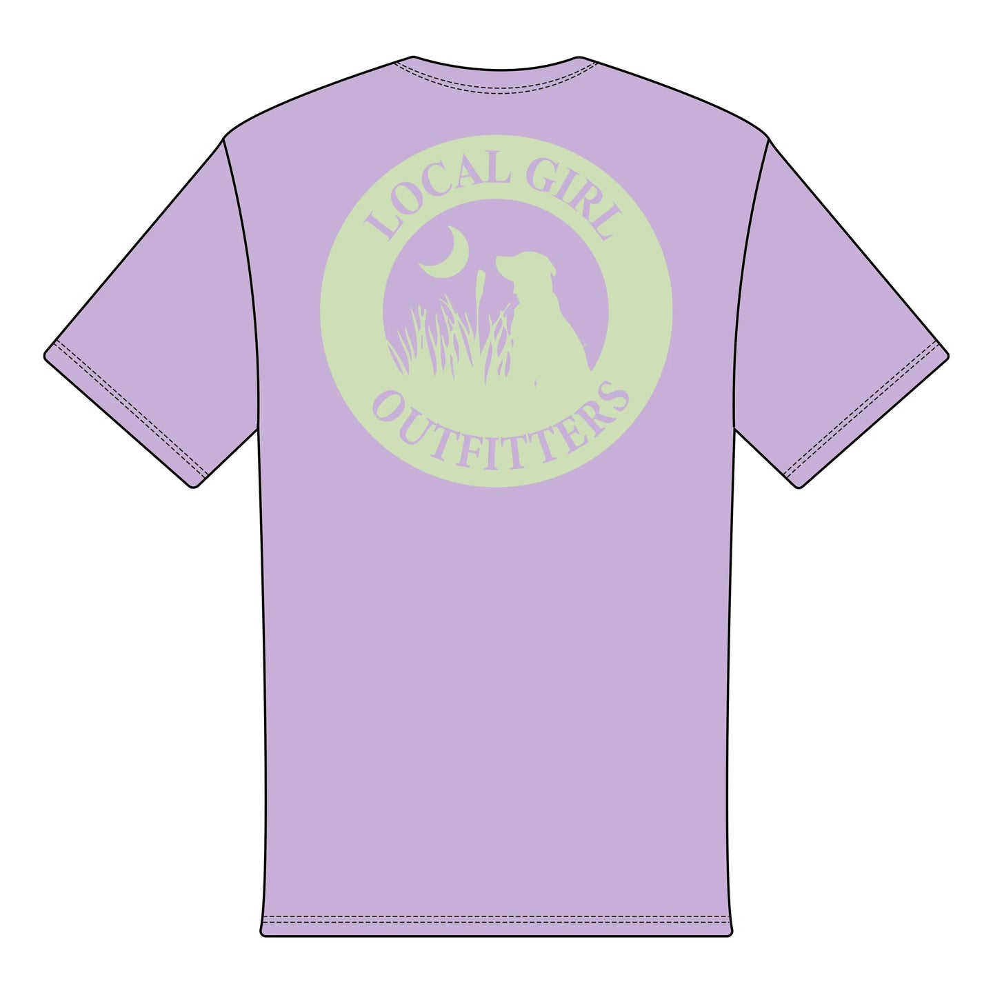 Local Girl Original Logo Tee in Orchid