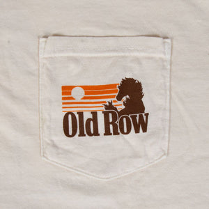 Old Row Outdoors Cowboy Banquet SS Pocket Tee in Ivory