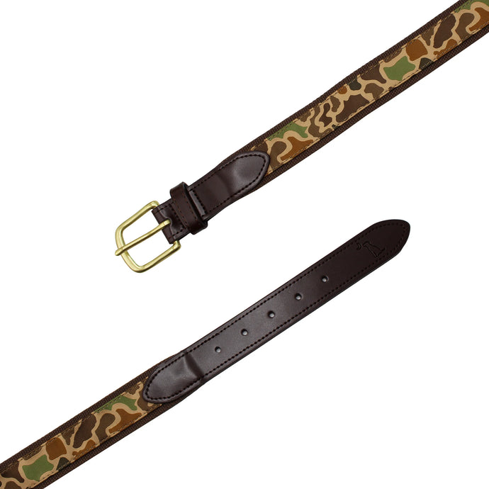 Local Boy Old School Camo Ribbon Belt