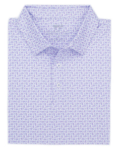 Coastal Cotton Paisley Printed Polo