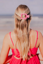 Load image into Gallery viewer, Teleties Small Flat Square Hair Clip Paradise Pink