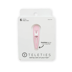 Teleties Snap Clip in Pearly Pink