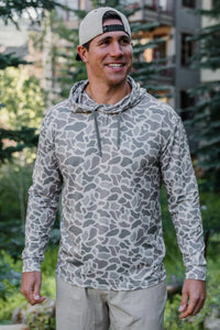 Burlebo Men's Classic Deer Camo Performance Hoodie