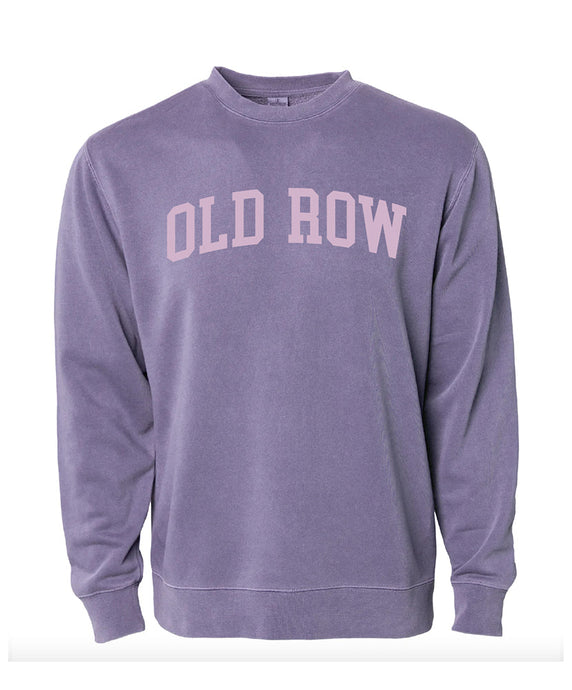 Old Row Pigment Dyed Crewneck in Plum