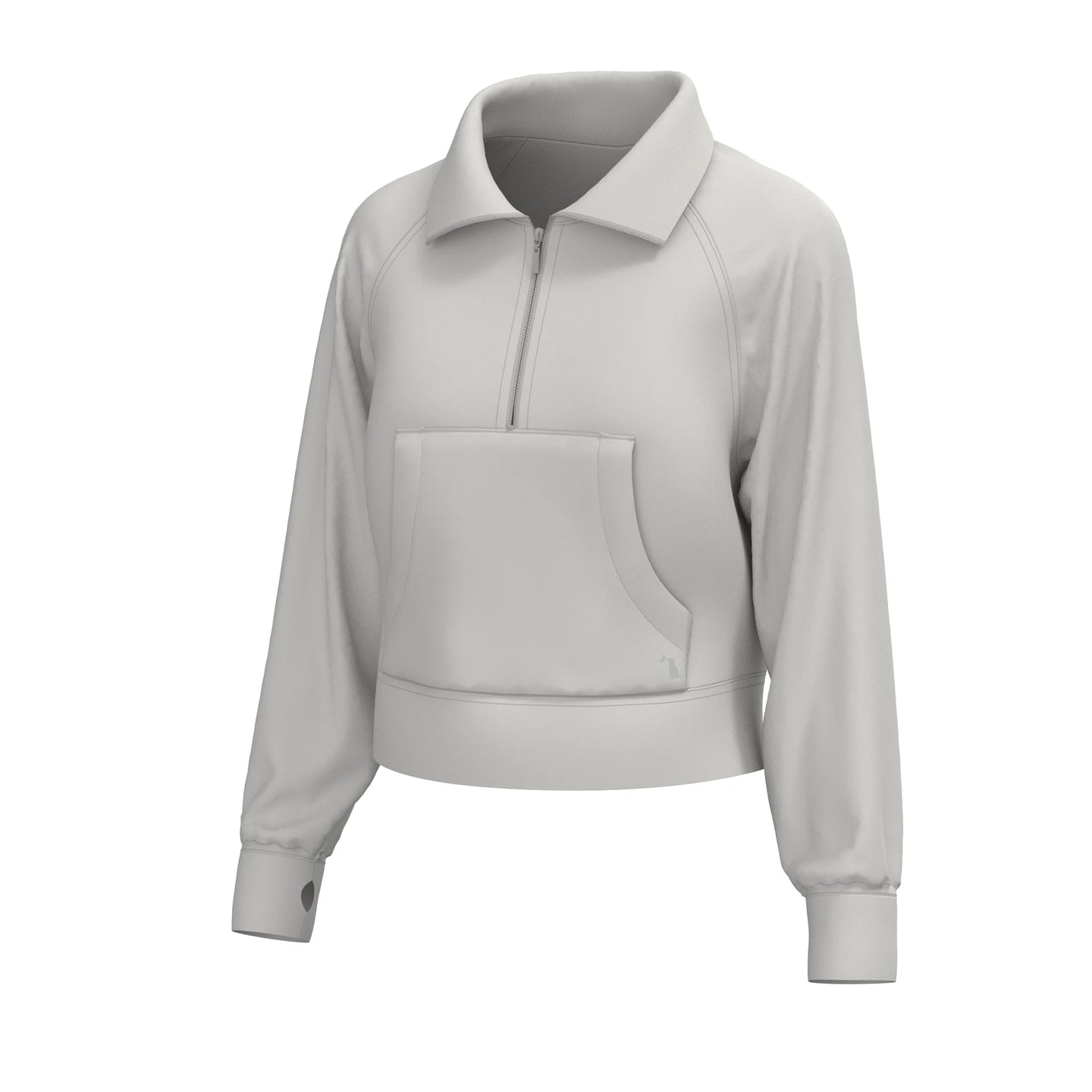 Local Girl Freelance Quarter Zip in Light Sand