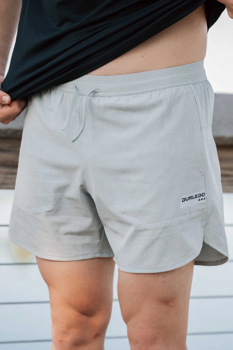 Burlebo Light Grey Running Short