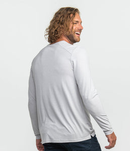 Southern Shirt Company Max Comfort Henley LS Stone