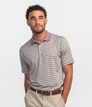 Load image into Gallery viewer, Southern Shirt Co. Men&#39;s Tucker Stripe Polo Dorado