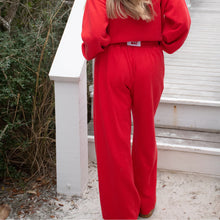 Load image into Gallery viewer, Lulu Mac Terry Pants in Red