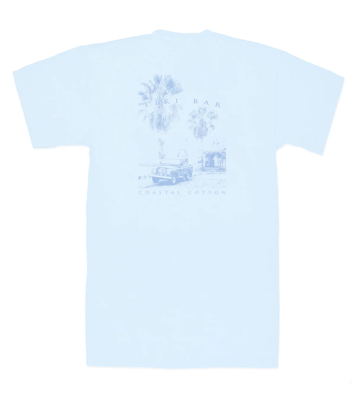 Coastal Cotton Tiki SS Tee Sky Blue