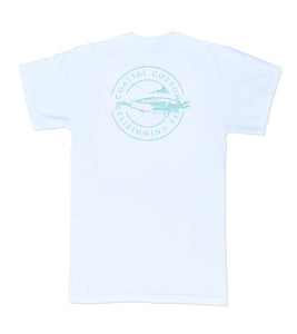 Coastal Cotton Yellow Fin SS Tee White