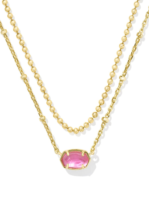 Kendra Scott Gold Multi Strand Necklace in Azalea Illusion