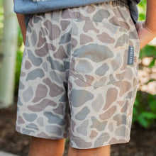 Load image into Gallery viewer, Burlebo Youth Athletic Shorts in Classic Deer Camo