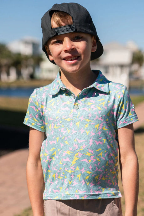 Burlebo Electric Storm Youth Performance Polo