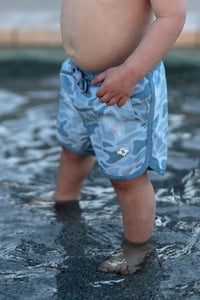 Burlebo Seaside Camo Youth Swim Trunks