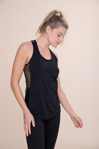 Friday Night Fishnet Racerback Active Tank