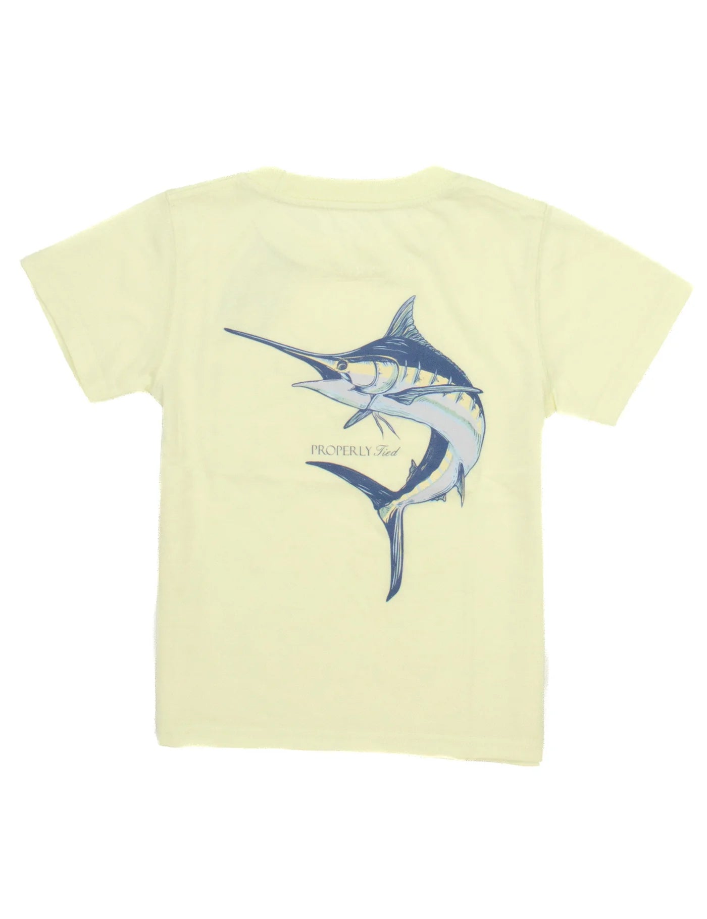 Properly Tied Baby Blue Marlin SS Tee