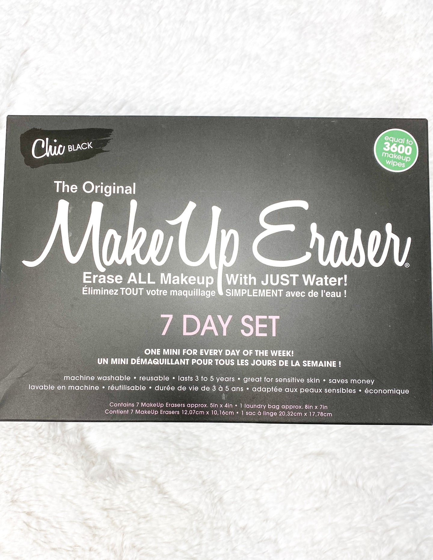 Make-Up Eraser 7 Day Set- Chic Black