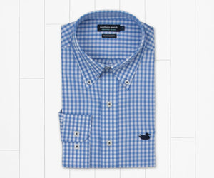 Southern Marsh Brentwood Gingham Performance Dress Shirt