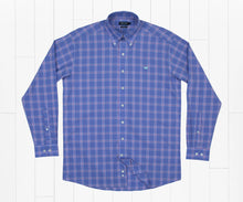 Load image into Gallery viewer, Southern Marsh Calabash Performance Dress Shirt Lilac &amp; Royal Blue