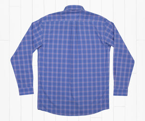 Southern Marsh Calabash Performance Dress Shirt Lilac & Royal Blue