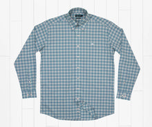 Load image into Gallery viewer, Southern Marsh Kennedy Performance Dress Shirt Slate &amp; Mint