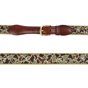 Over Under Duck Camo Ribbon Belt