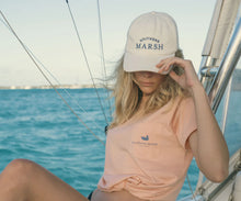 Load image into Gallery viewer, Southern Marsh Vintage Collegiate Hat White