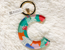 Load image into Gallery viewer, Patterned Initial Keychain