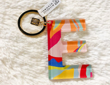 Load image into Gallery viewer, Patterned Initial Keychain