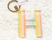 Load image into Gallery viewer, Patterned Initial Keychain