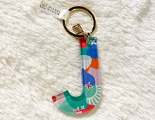 Load image into Gallery viewer, Patterned Initial Keychain