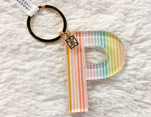 Load image into Gallery viewer, Patterned Initial Keychain