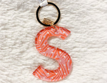 Load image into Gallery viewer, Patterned Initial Keychain