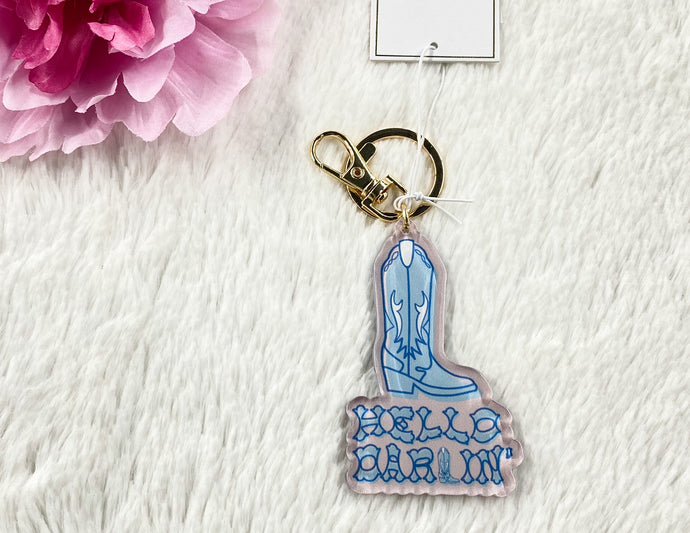 Mary Square Acrylic Keychains Hello Darlin