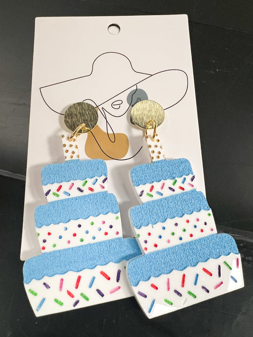 Celebrate Earrings-Blue