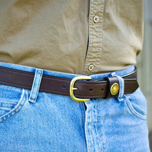 Load image into Gallery viewer, Over Under Men&#39;s Leather Belt Single Shot