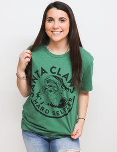 Santa Claws Hard Seltzer Circle Graphic Tee