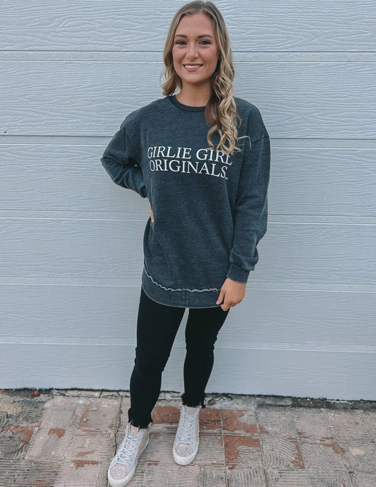 Girlie Girl Originals Logo Sweatshirt Black