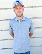 Load image into Gallery viewer, Southern Shirt Co. Men&#39;s Grayton Heather Polo- Quarry