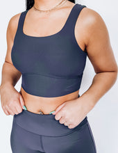 Load image into Gallery viewer, Jordan&#39;s Favorite Sports Bra-Grey Blue