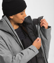 Load image into Gallery viewer, The North Face Women’s ThermoBall™ Eco Snow Triclimate® Jacket NF Medium Grey Heather/Asphalt Grey