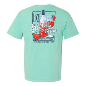 Southern Fried Cotton Strawberry Wine SS Tee