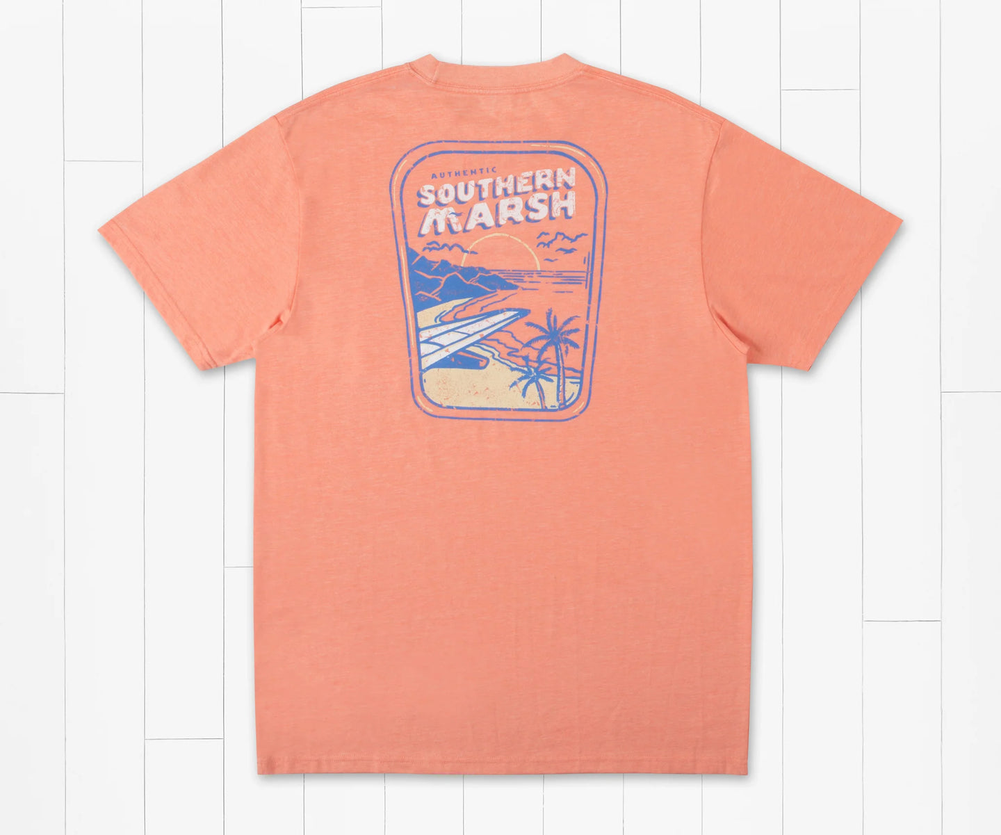 Southern Marsh Seawash Distant Shores SS Tee Peach